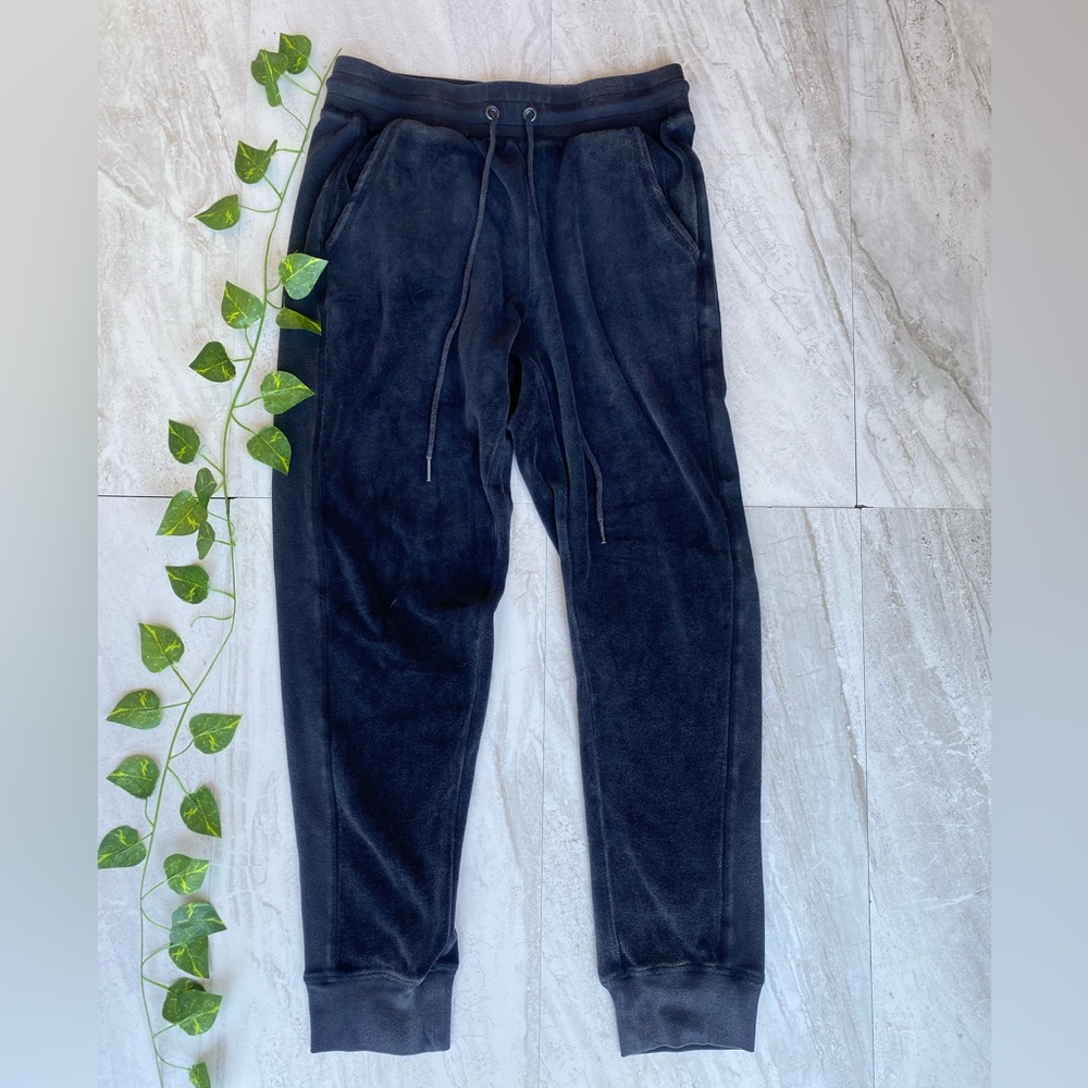Skinnygirl Jogger Pants Black Tracksuit Track Pant SMALL Velour Sweatpants Y2K